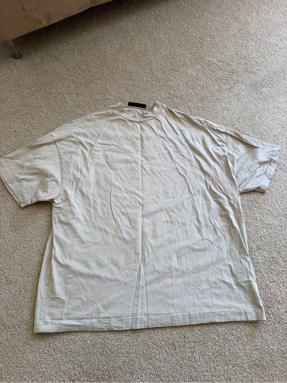 Essentials Fear of God Oversized Crewneck T-Shirt in Tan